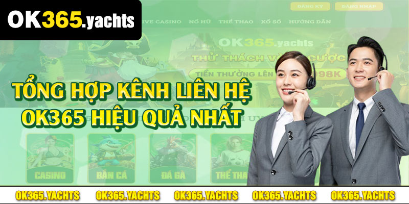 Tổng hợp kênh liên hệ OK365 hiệu quả nhất 